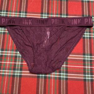Maroon PINK underwear Large